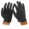 Cotton Slip On Gloves, Black, Small