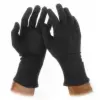 Long Cotton Slip On Gloves, Black, Small