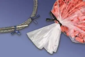 4" Vinyl Twist Tie, White