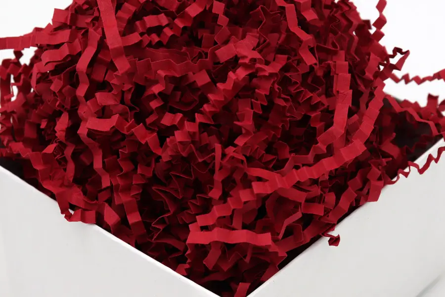 Eco Crinkle Shredded Paper, Red