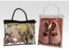 8L x 6H x 1.5W, Zipper Vinyl Bags with Rope Handle, 6 Gauge, DPC Phthalate Free Vinyl, Black Seams