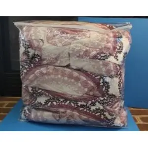 20L x 23H x 6W, Vinyl Comforter Bags, 4 Gauge, Clear Phthalate Free Vinyl, White Zipper