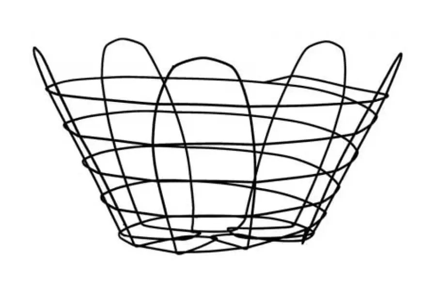 25° Short Wire Tree Baskets