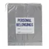 20W x 20L, Clear Drawstring Patient Belonging Bags