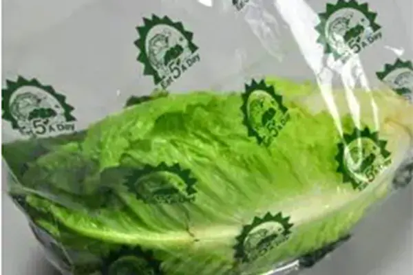 12W x 9.75L x 4 BG Vented Produce Bags, Printed "Eat 5 A Day"