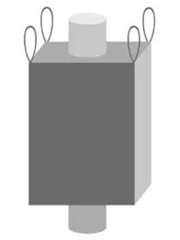 Type A FIBC bulk bag diagram
