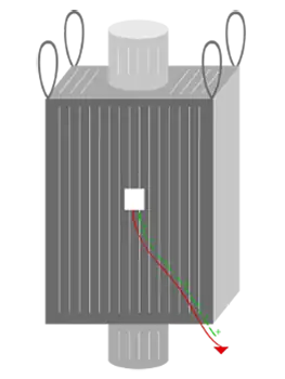 Type C FIBC bulk bag diagram