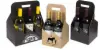 10-5/8W x 7L x 13-3/4H, Wine Bottle Carrier, Brown Kraft