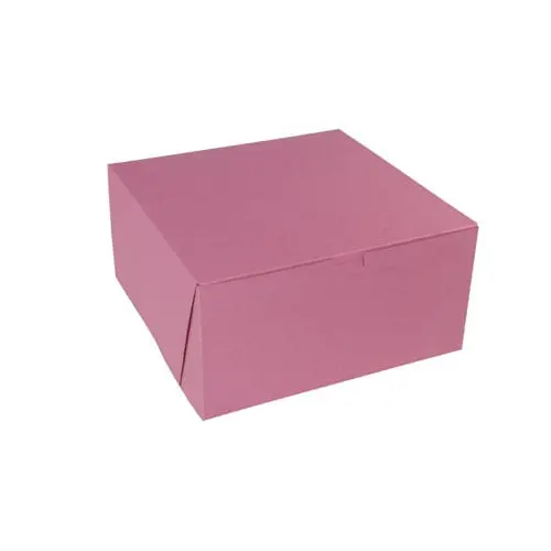 12L x 12W x 6H, Strawberry Pink Bakery Boxes