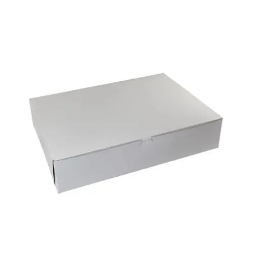 14-1/2L x 10-1/2W x 5H, White Bakery Boxes
