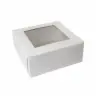 14L x 10W x 2-1/2H, Window Bakery Boxes, White