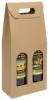 3-1/2W x 7L x 15-3/4H, Italian Smooth Kraft Olive Oil & Vinegar Carriers, Smooth Kraft
