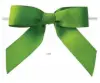 3W x 2-3/4 Bow, Pre-Tied Grosgrain Bows With Wire Twist, Red Grosgrain