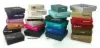 1-3/4L x 1-1/8W x 5/8H, 2-Piece Set-Up Jewelry Boxes w/Fiber Insert, Black Pinstripe