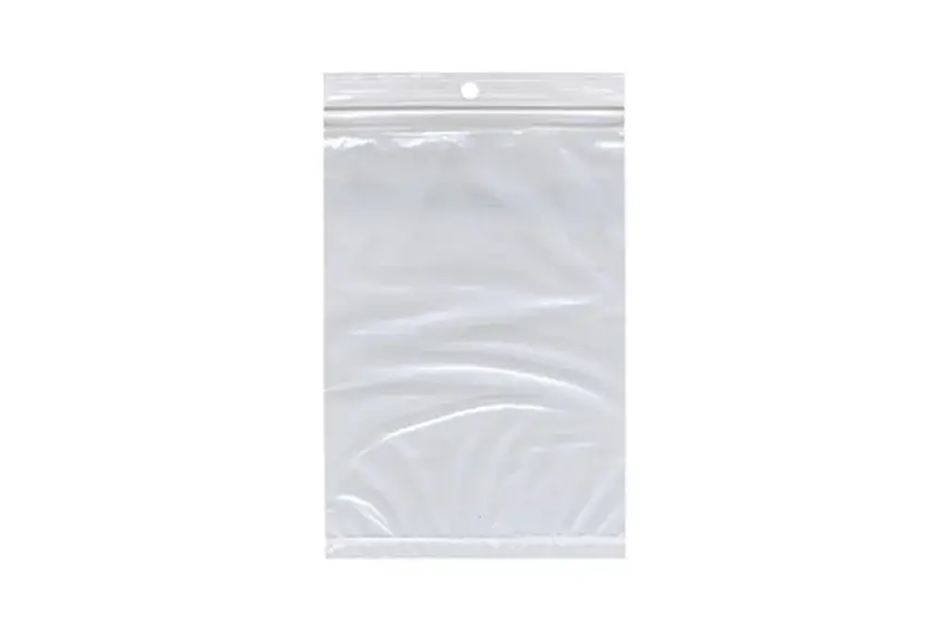 4W x 6L, 2 Mil Hang Hole Zip Bags