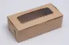 8L x 5-3/4W x 2-1/2H, Natural Kraft Bakery Boxes with Window, Kraft