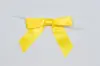 3W x 2-3/4 Bow, Pre-Tied Grosgrain Bows With Wire Twist, Daffodil