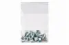 1.5W x 2L, 2 Mil Polypropylene White Block Zip Bags