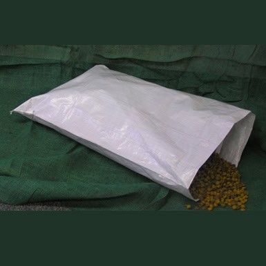 Laminated woven polypropylene feed bags