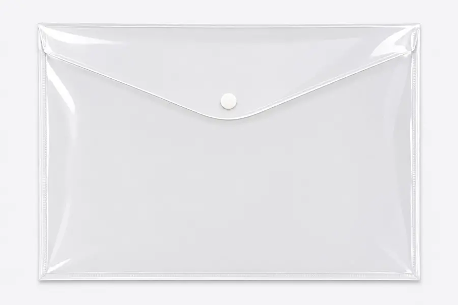 10.5L x 12.25H +3 Flap, Vinyl Envelopes, 4 Gauge, Clear Phthalate Free Vinyl