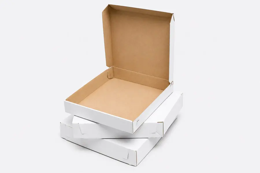 8W x 8L x 1-1/2H, Pizza Boxes, Lock Corner Pizza Boxes w/ FDA-Approved Claycoat