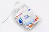 4-1/2W x 6L, 1.5 Mil Polypropylene White Block Drawstring Bags