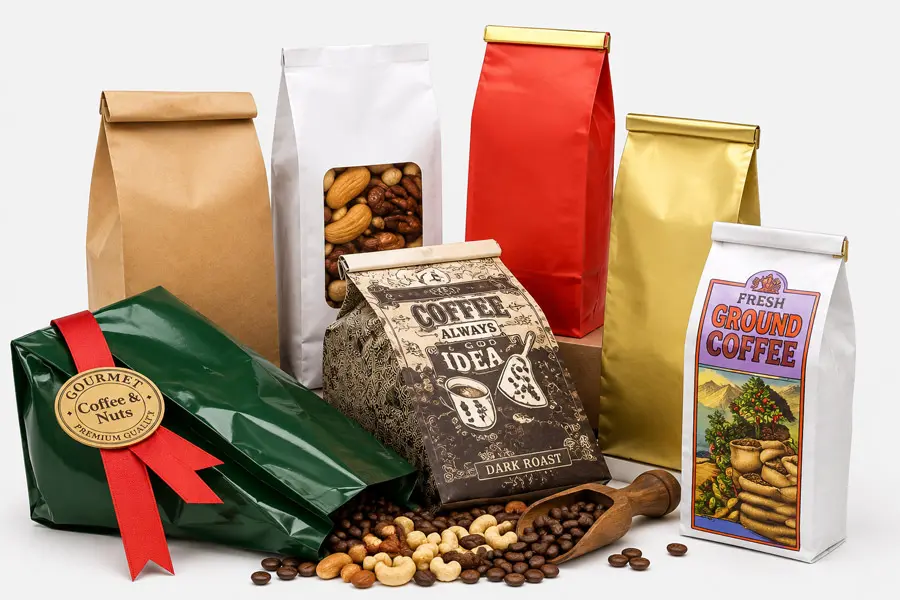Reclosable Tin Tie  Coffee Bean Bags