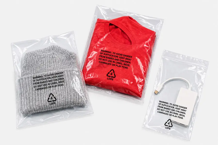 Open End Suffocation Warning Bags
