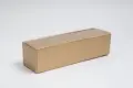 3-1/2L x 3-1/2W x 14-1/2H, Italian Wine Boxes, Spun Matte Oro Gold