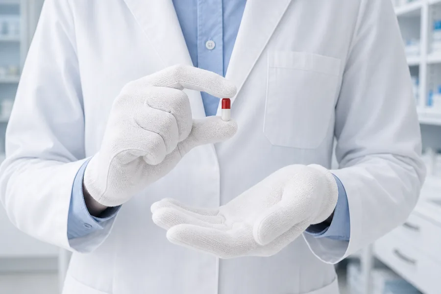 cotton medical gloves