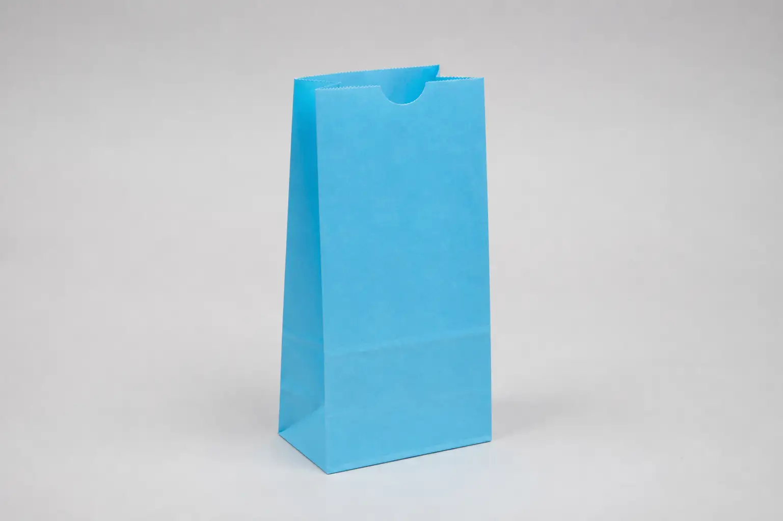 5W x 3-1/8D x 9-5/8H, Stand Up Colored Paper Bags, Blue Sky