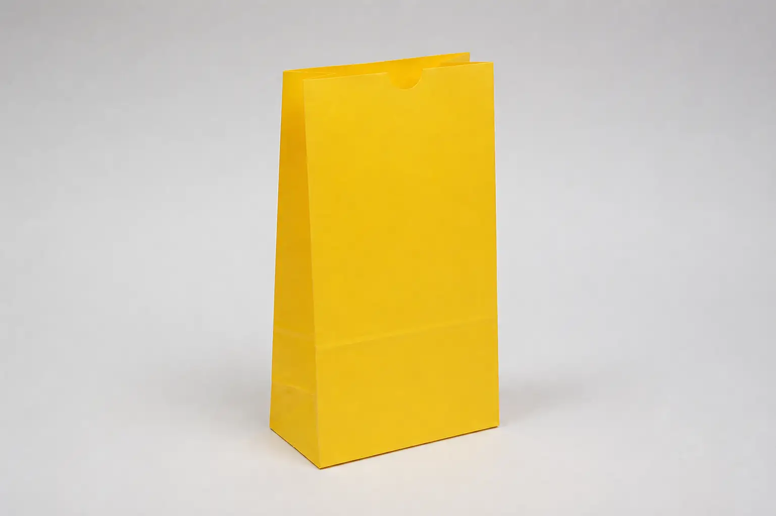 5W x 3-1/8D x 9-5/8H, Stand Up Colored Paper Bags, Sunbrite Yellow