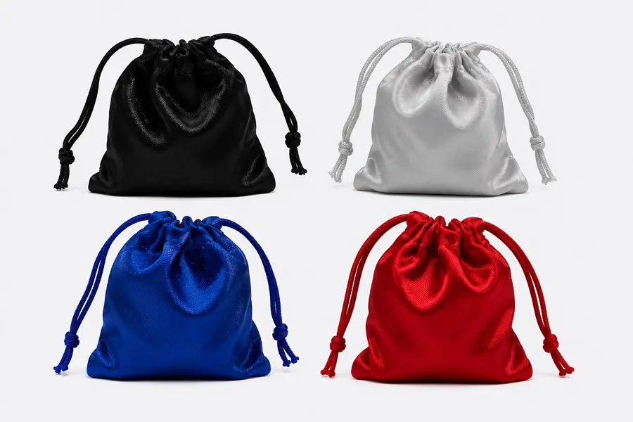 Satin Drawstring Gift and Jewelry Pouches