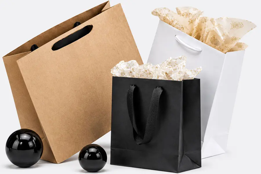 Uncoated Manhattan Bags with Twill Handles