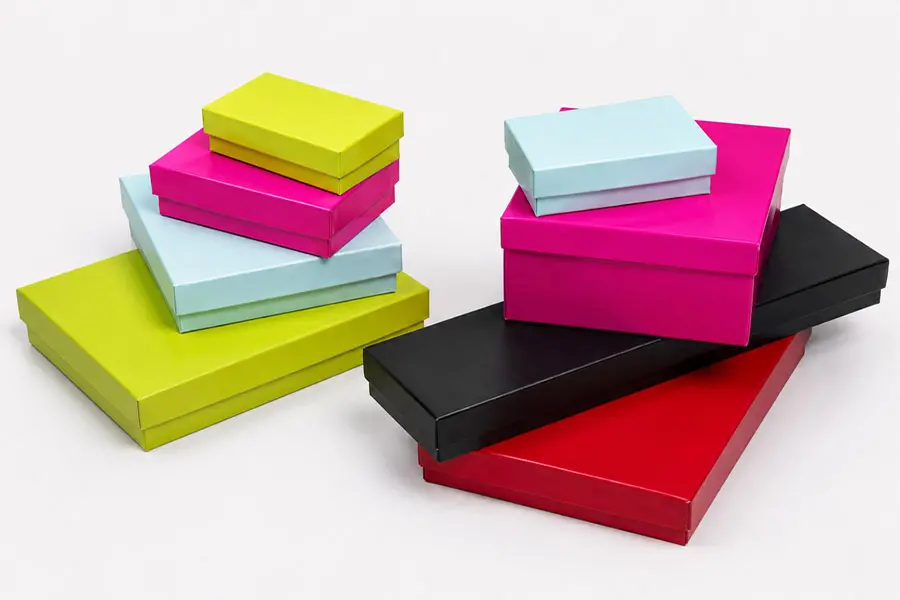 Cotton Filled Jewelry Boxes - Gloss Colors