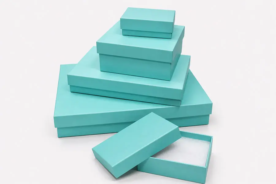Aqua Jewel Collection Jewelry Boxes - Fiber Insert