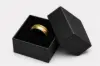 1-5/8W x 1-5/8L x 1-1/4H, Deluxe Set Up Ring / Lapel Pin Box w/Foam Insert, Black