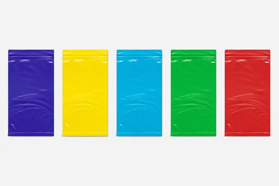 Colored Zip Bags