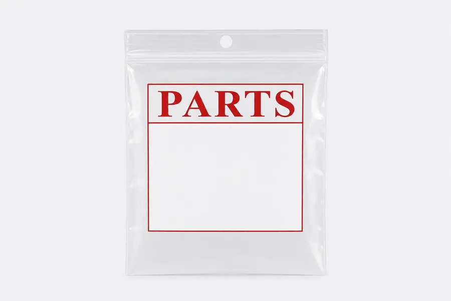 Parts Printed Zip Bags