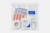 8W x 7L, 1.75 Mil White Block Slider Top Bags, Leak Resistant
