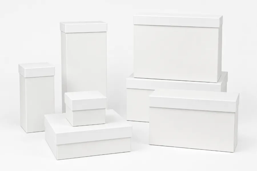 Gift Boxes & Lids - High-Wall - White