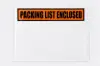 5.5W x 10L, Packing List Envelopes, "Packing List Enclosed"