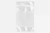 2W x 2L, 2 Mil Pre-Opened White Block Zip Bags