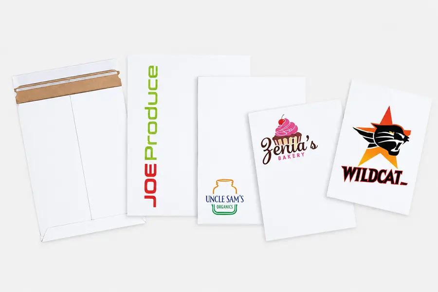 7W x 9L, Full Color Imprinted Stay Flat Self-Seal Mailers