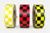1-3/16W, Flagging Tape, Checkered Glo Pink/Black