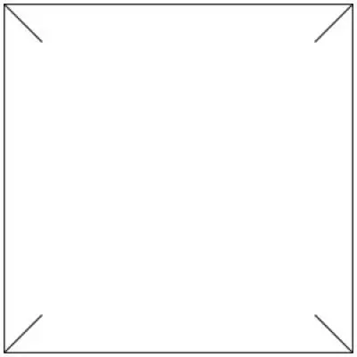 3-1/2W x 3-1/2L, Peachboard Folding Flocked Cardboard Platforms, Black