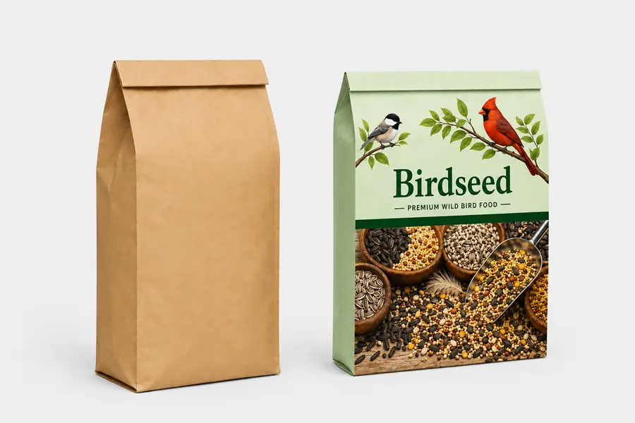 Pasted Bottom Open Mouth Multiwall Paper Bags