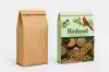 17W X 5D X 38L, 0.8 HDPE, 50# NATURAL KRAFT PASTED BOTTOM OPEN MOUTH MULTIWALL PAPER BAGS, PLAIN