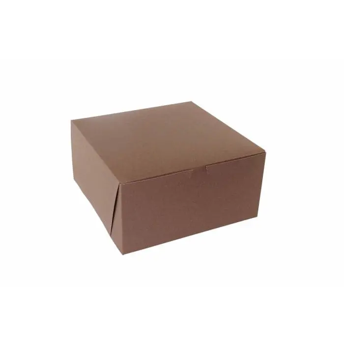 12L x 12W x 6H, Chocolate Cocoa Brown Bakery Boxes, Cocoa