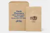 5W x 7-1/2L, Full Color Imprinted Flat Plain Brown Kraft Merchandise Bags, Brown with Full Color Imprint